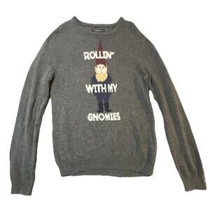 Gnome Christmas Sweater M llin’ With My Gnomie Knit Pullover Aéropostale Unisex